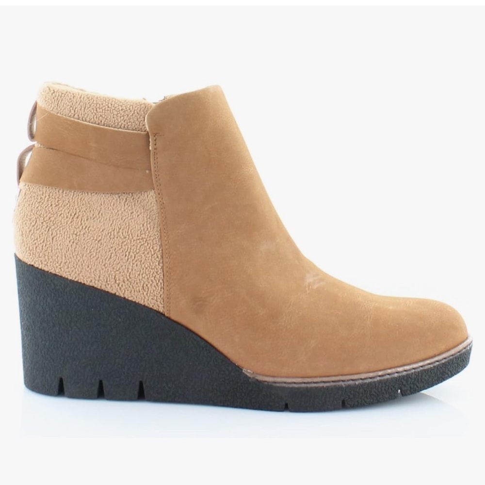 Dr. Scholl's Libi Women's Wedge Ankle Boots - Honey - size 9.5m